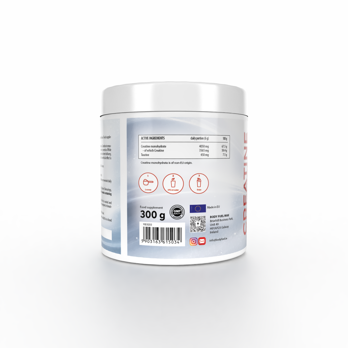 SPECIAL OFFER ! Creatine Monohydrate with Taurine 300g – Strawberry & Raspberry LIMITED TIME OFFER!