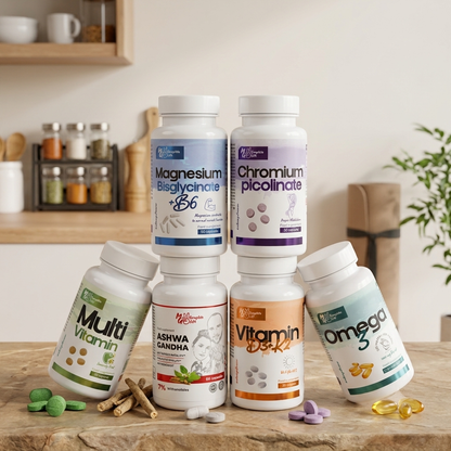 MG Complete Life Daily Vitality Stack — 6 Premium Supplements | Free Delivery