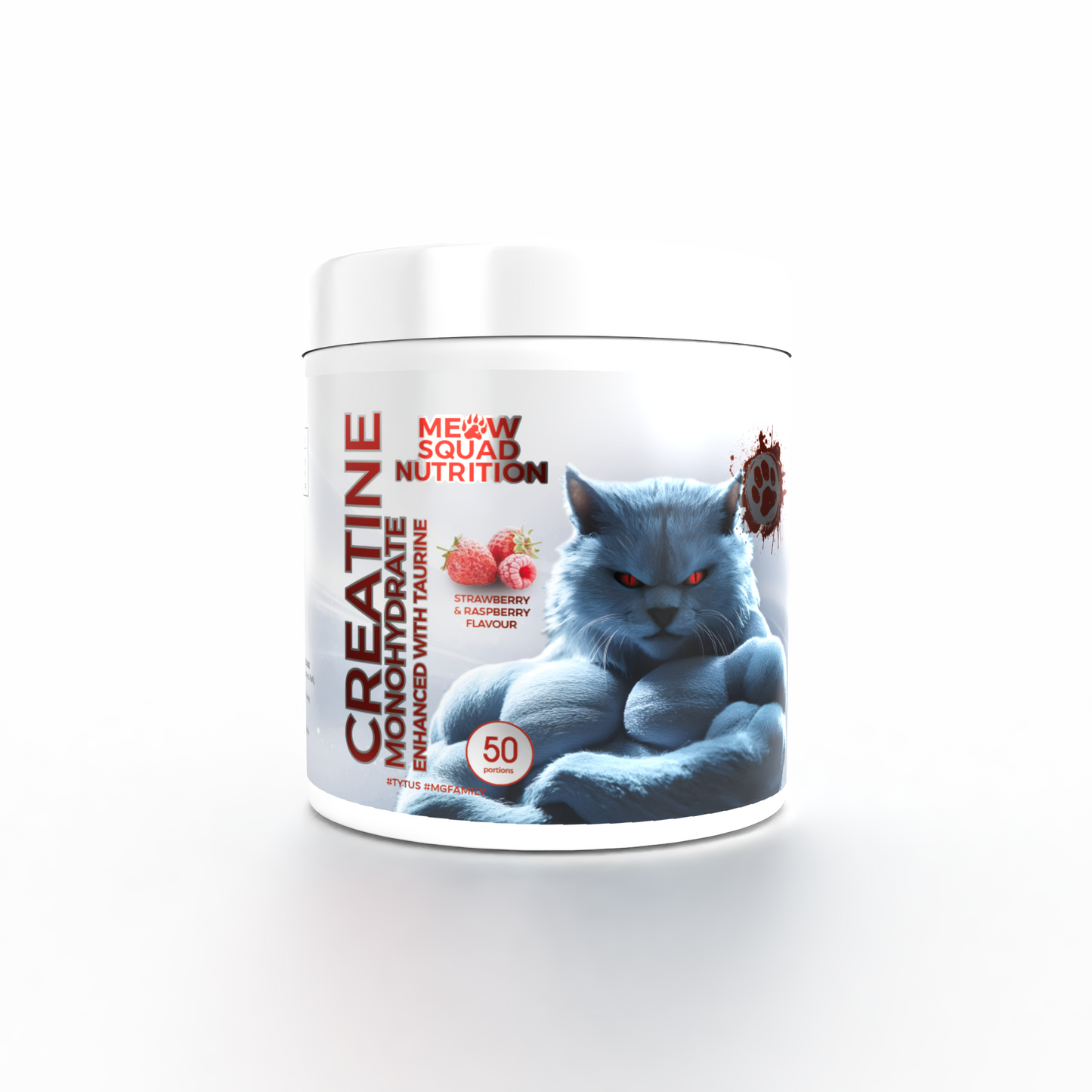 [Coming Soon] Creatine Monohydrate with Taurine 300g – Strawberry & Raspberry | Meow Squad Nutrition