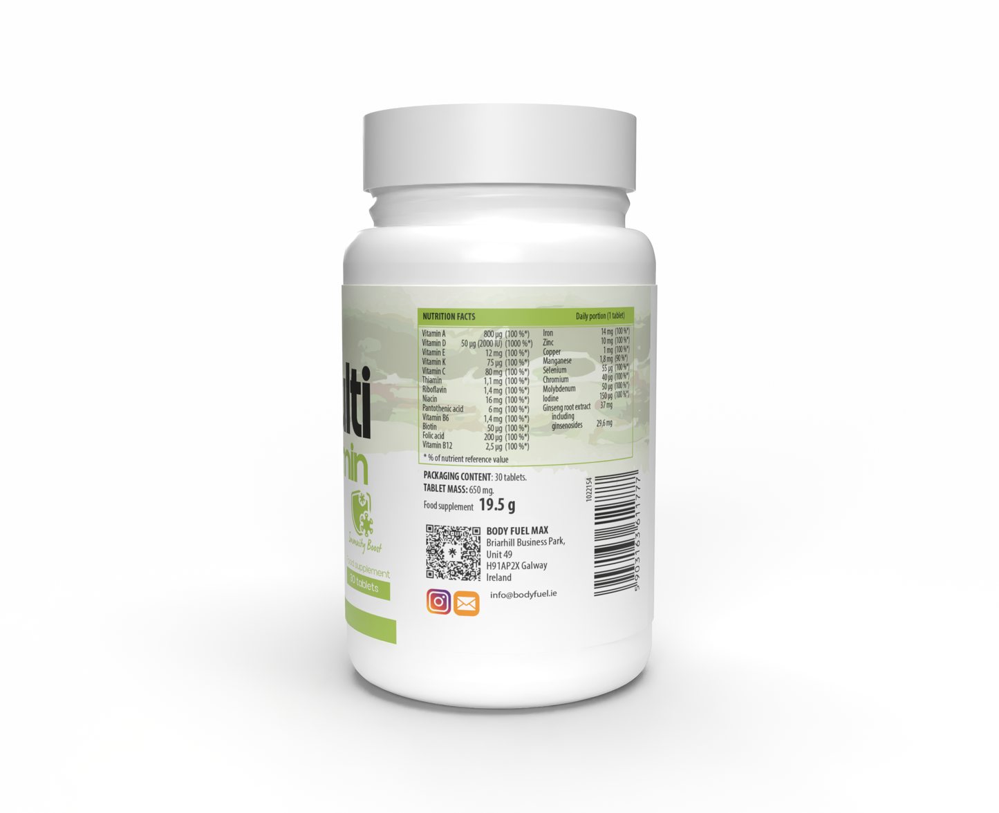 MG Complete Life IMMUNITY BOOST Multivitamin + Ginseng 30 Tablets