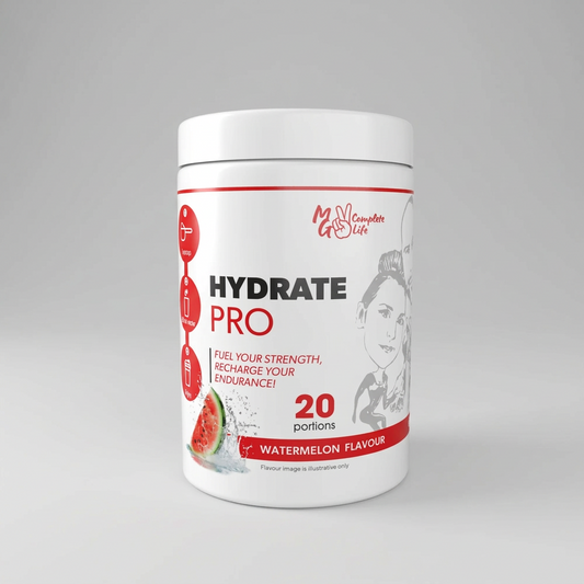 "Hydrate Pro 630g watermelon flavour front label
