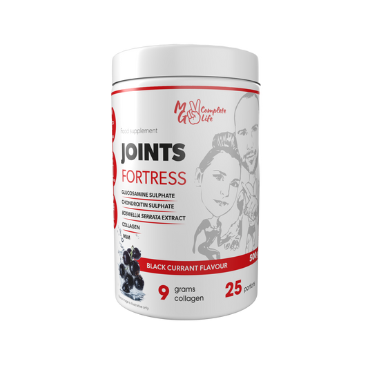 Joint Fortress 500g blackcurrant flavour front label