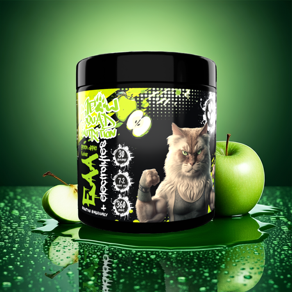 Meow Squad Nutrition EAA + Electrolytes 360g Green Apple - BB 12.09.2026