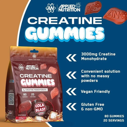 Applied Nutrition Creatine Monohydrate Gummies – 80 Gummies