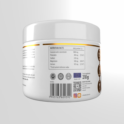 MG Complete Life Electrolytes 210g back label - nutrition facts and ingredients
